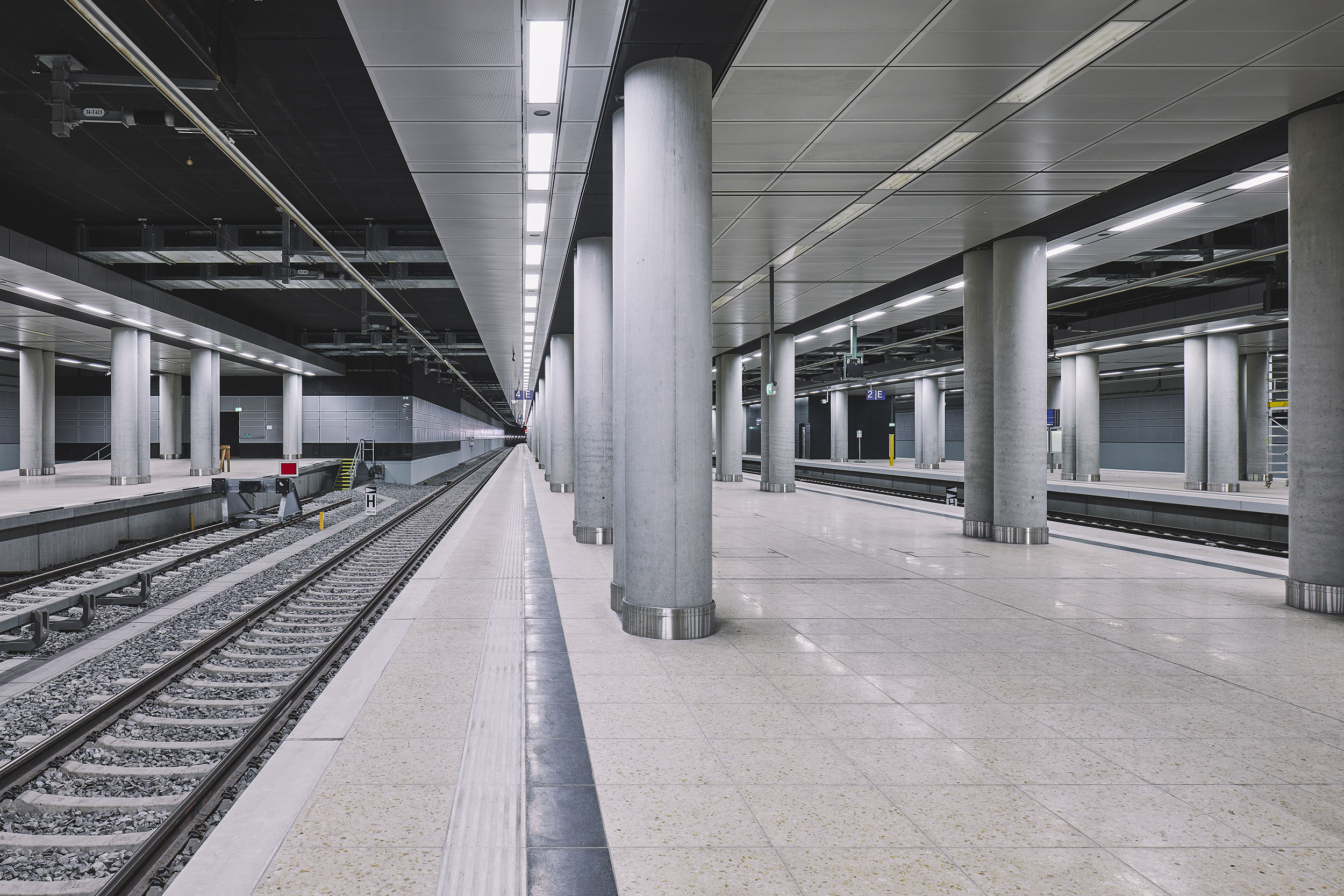 Train Platform Airport, Aiport Berlin Brandenburg