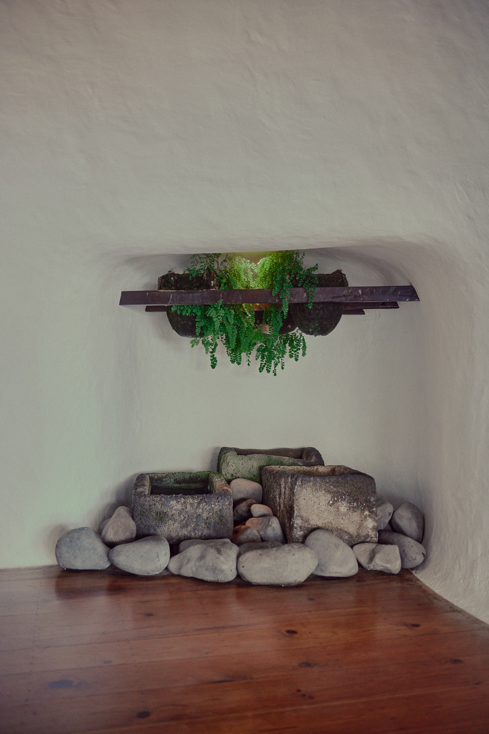 Architectural details of Manrique’s Mirador del Río, Lanzarote.