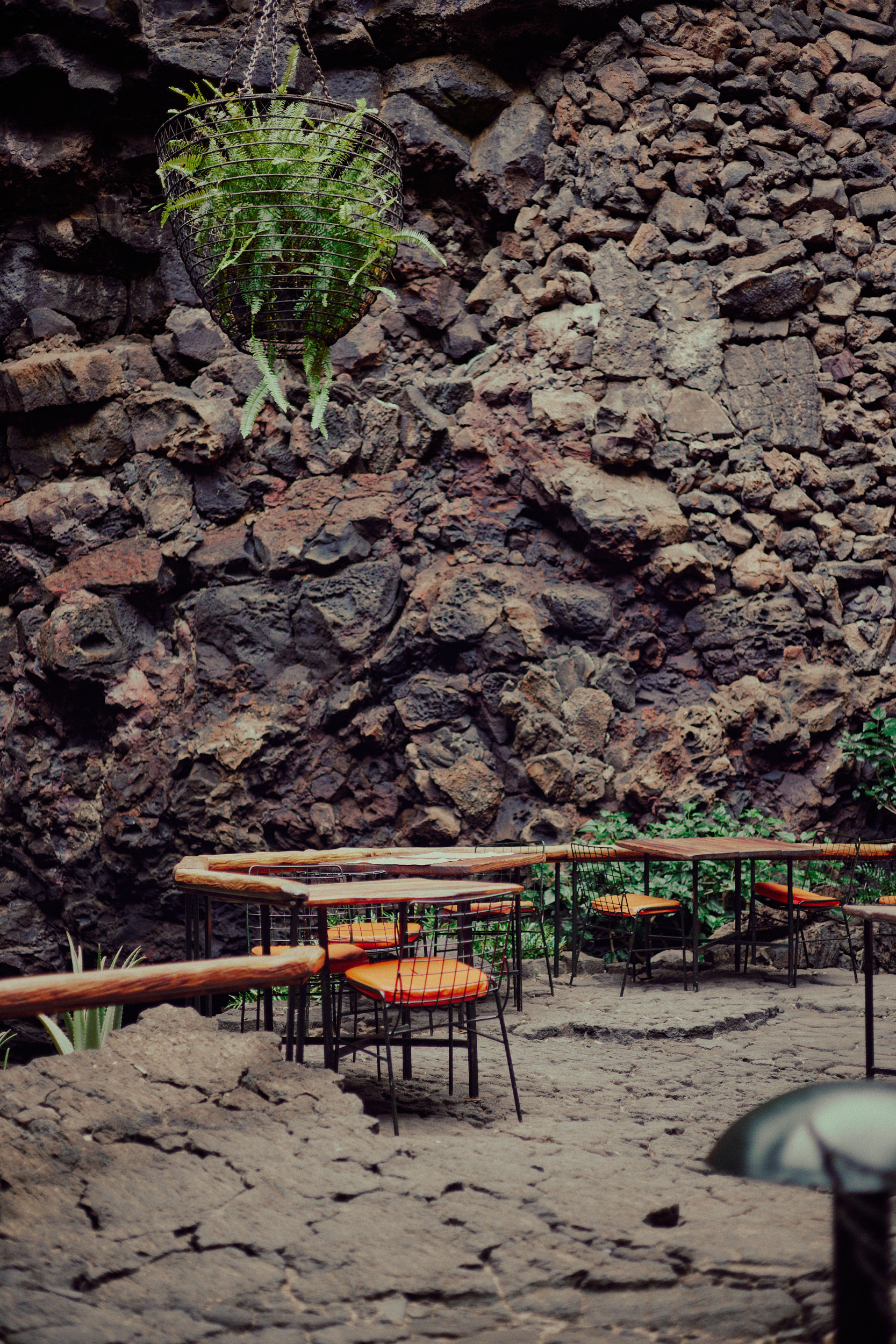 César Manrique’s creative integration of natural light at Jameos del Agua.