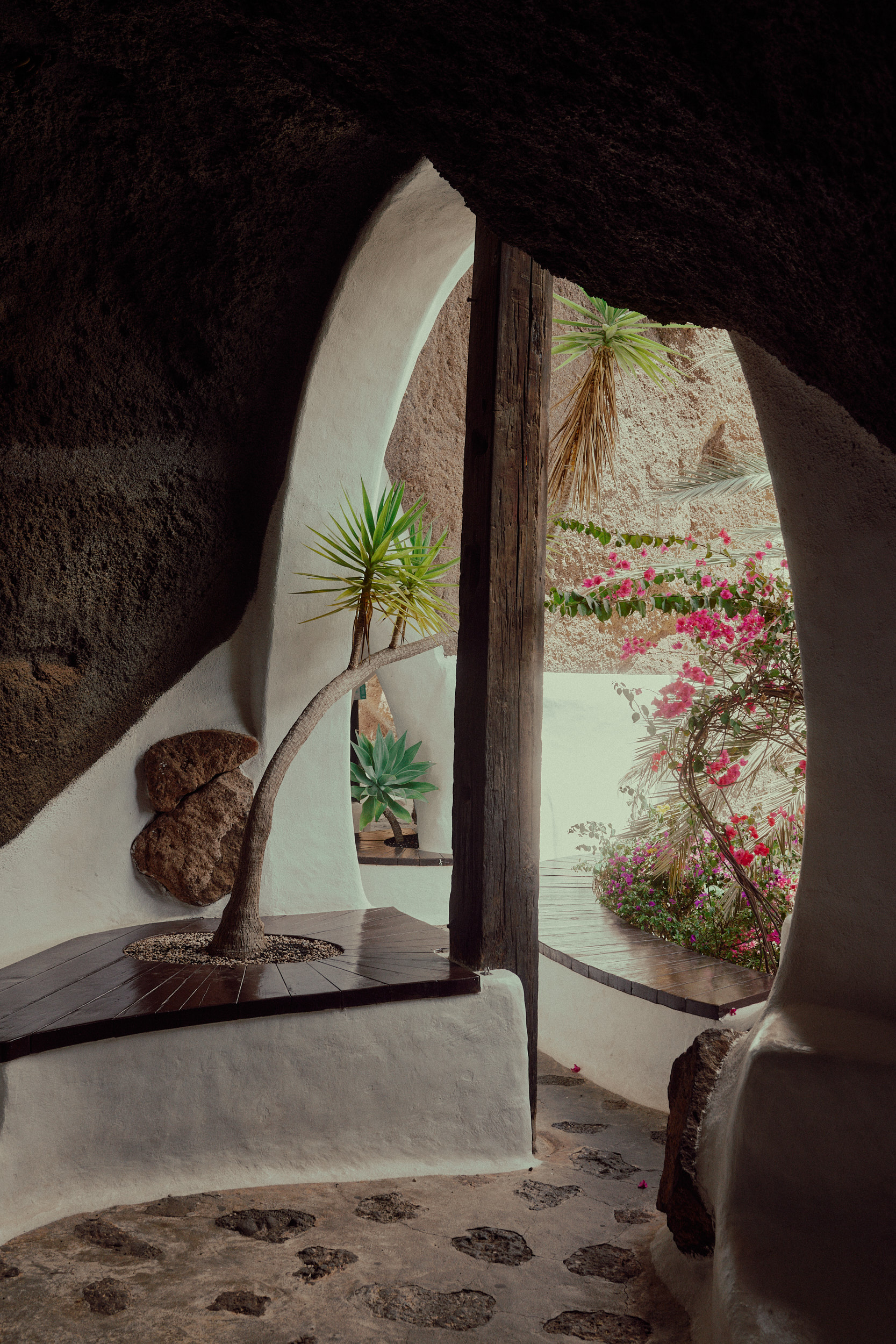 Dramatic volcanic scenery surrounding César Manrique’s designs on Lanzarote