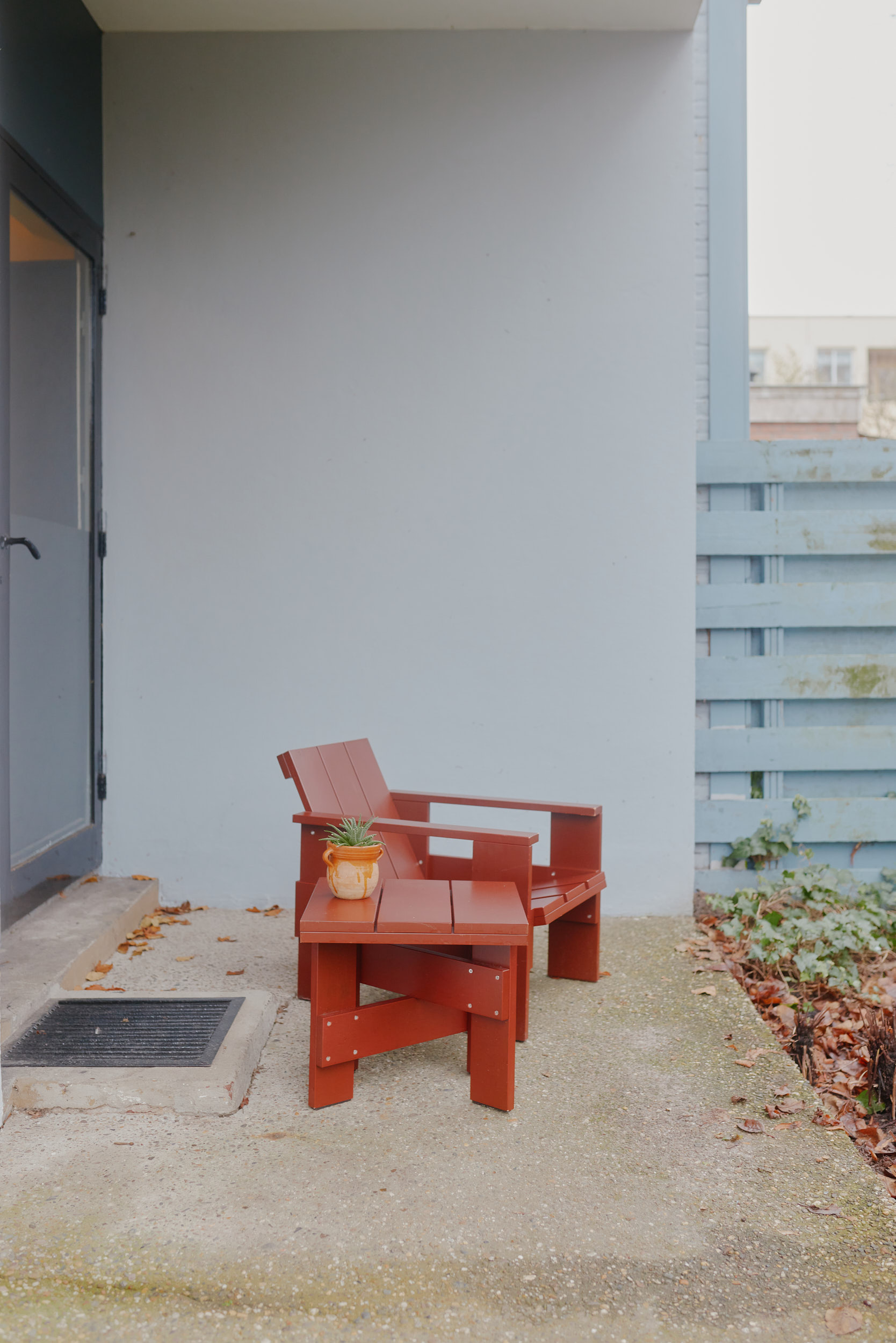 Architekturdetails des Rietveld Schröder Hauses – Gerrit Rietvelds ikonisches Design fotografiert