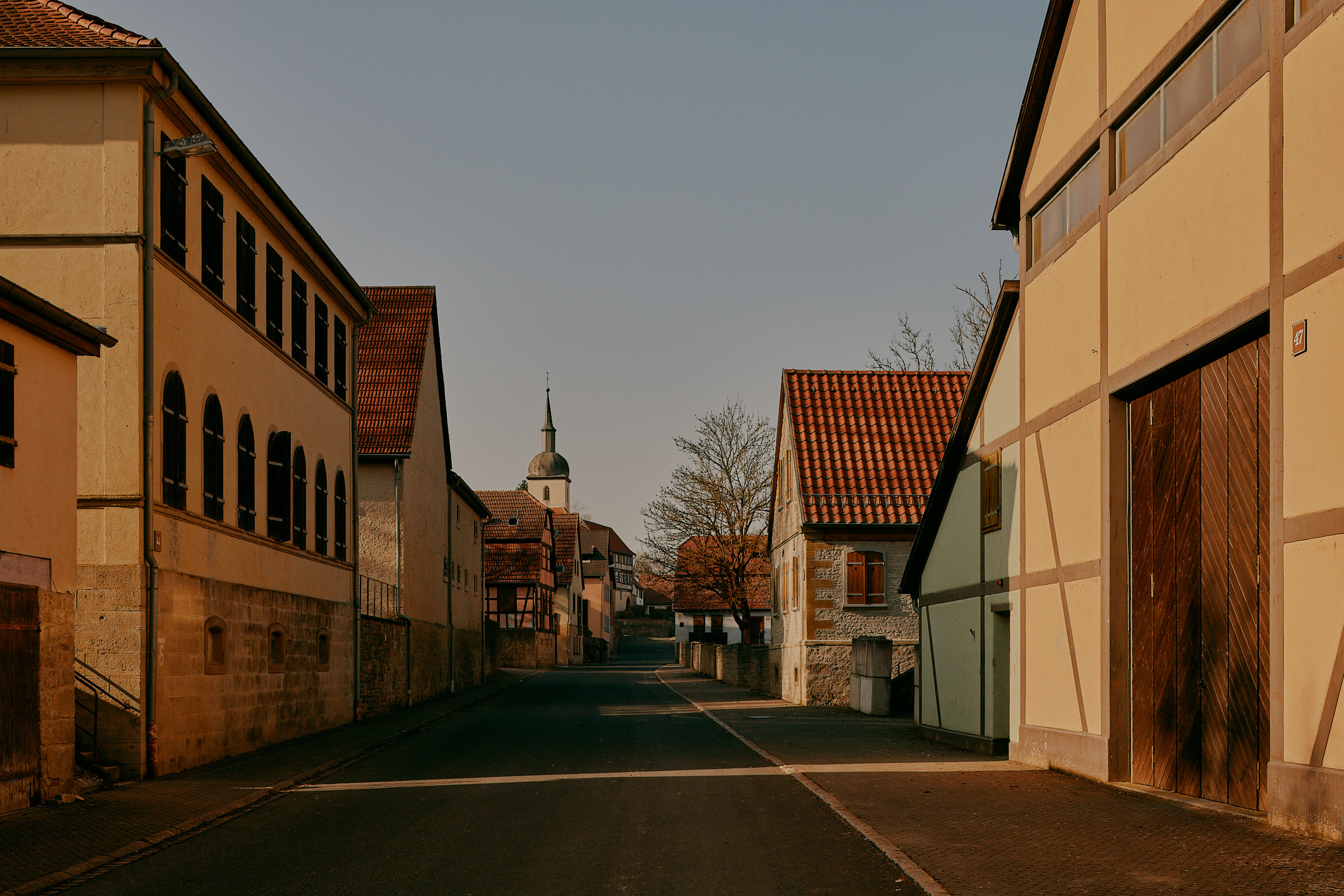 Photography of transitional spaces in a Bundeswehr compound at Bonnland.