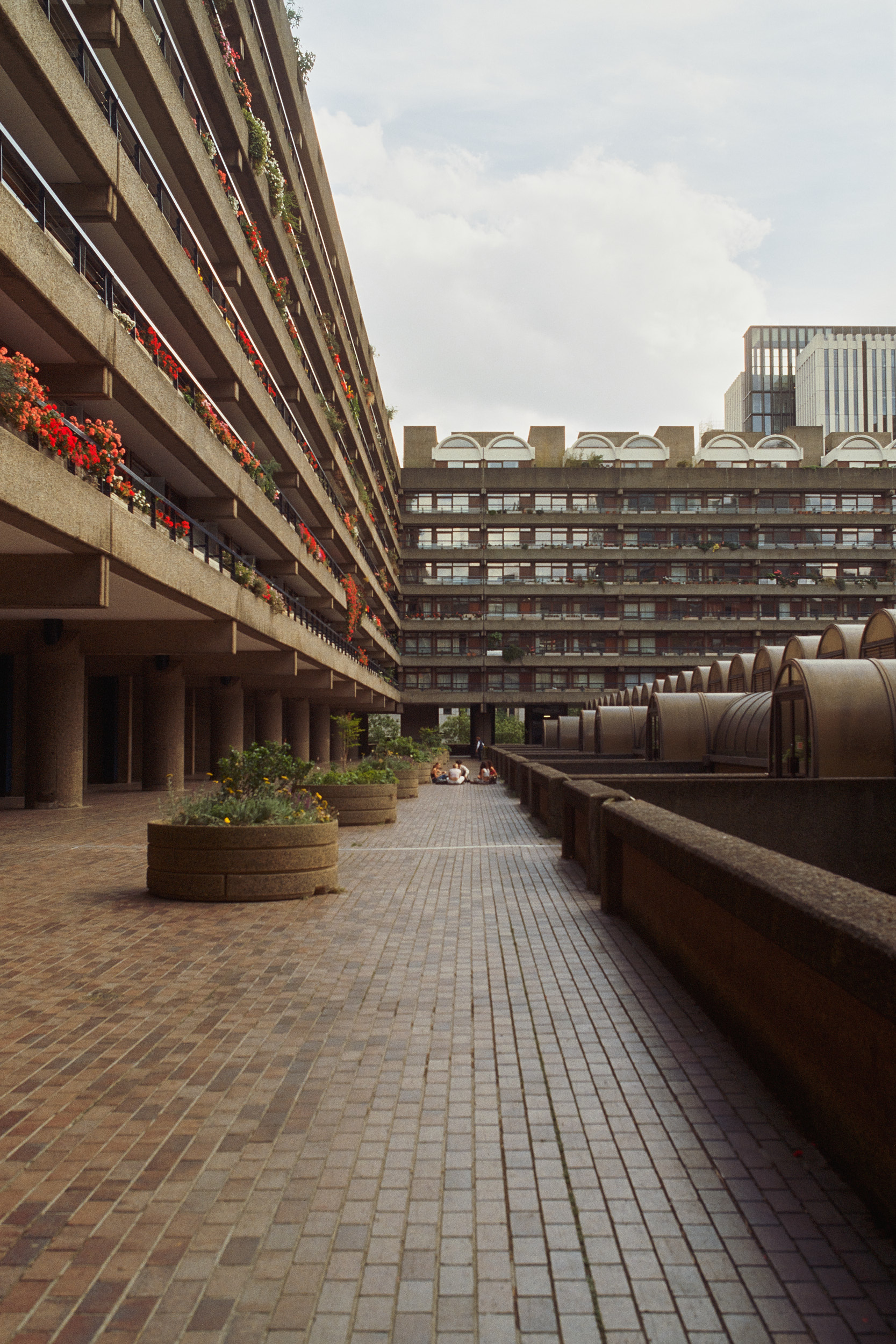 Interlocking architectural forms at the Barbican captured by David Altrath.