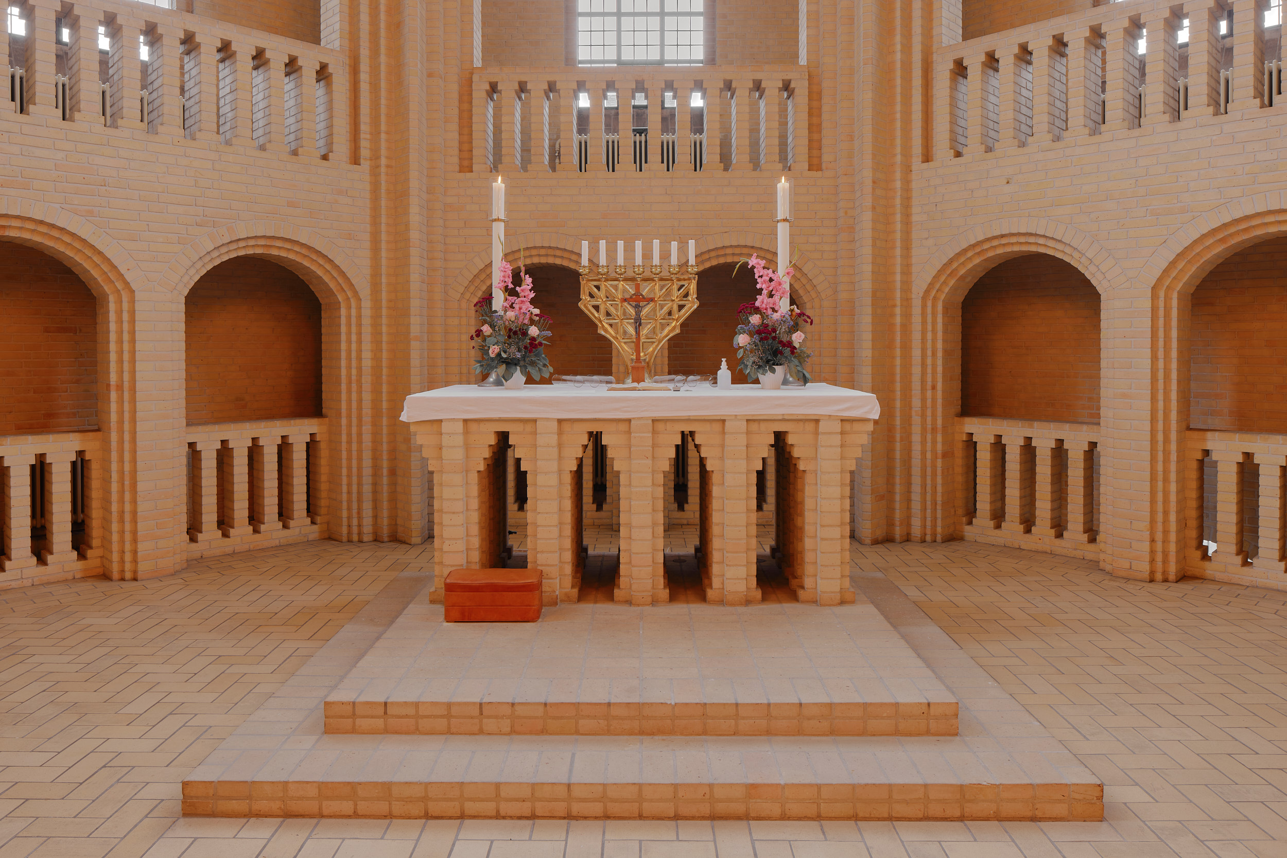 Sacred interior architecture in Denmark captured by an architectural photographer from Hamburg