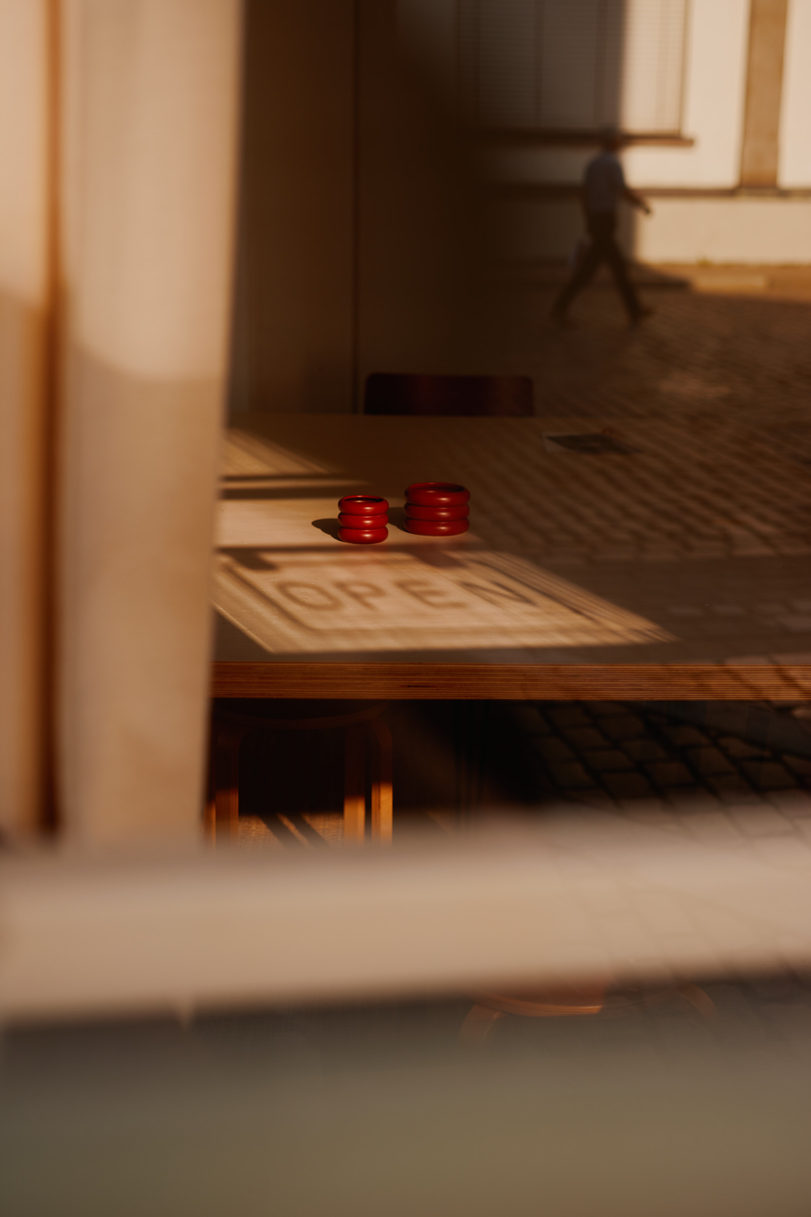 Detailaufnahme aus einem Café, fotografiert in ruhiger, reduzierter Bildsprache