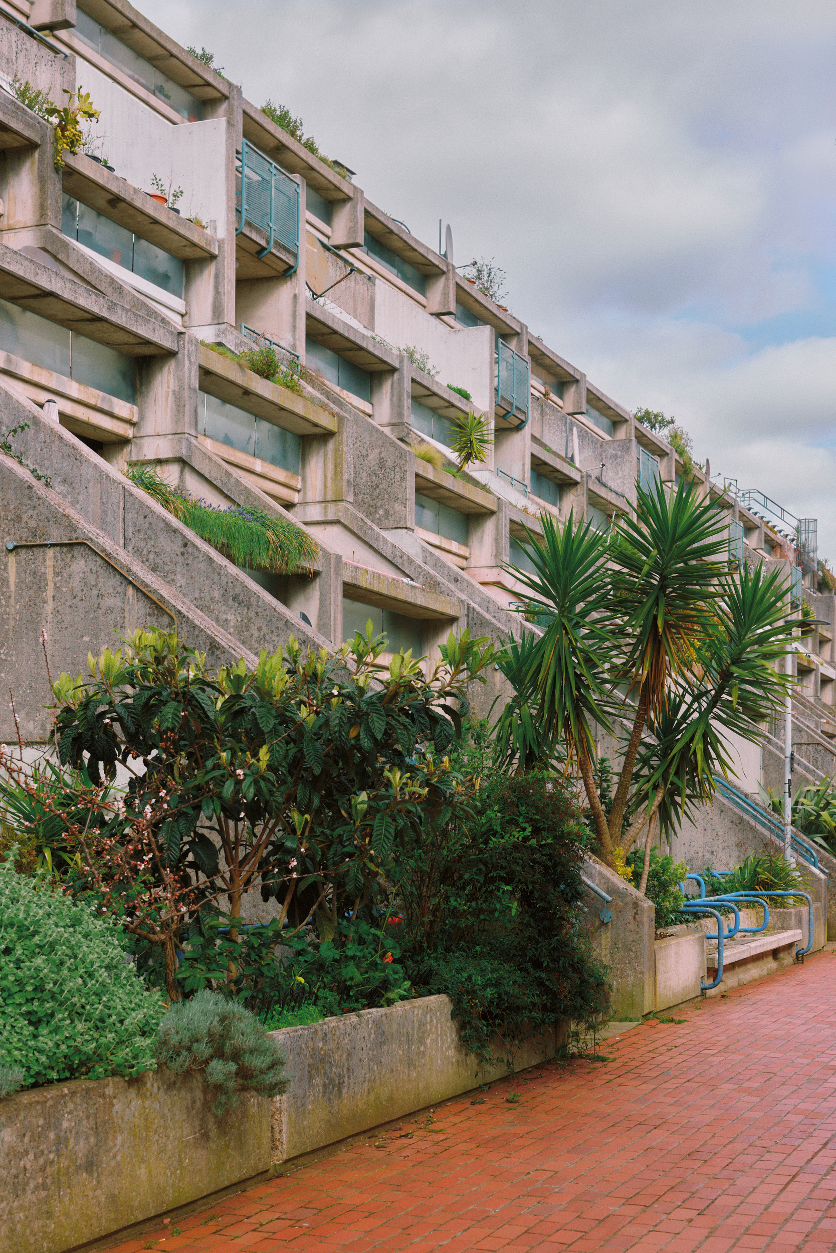 Treppen und Wegeführung im Alexandra Road Park