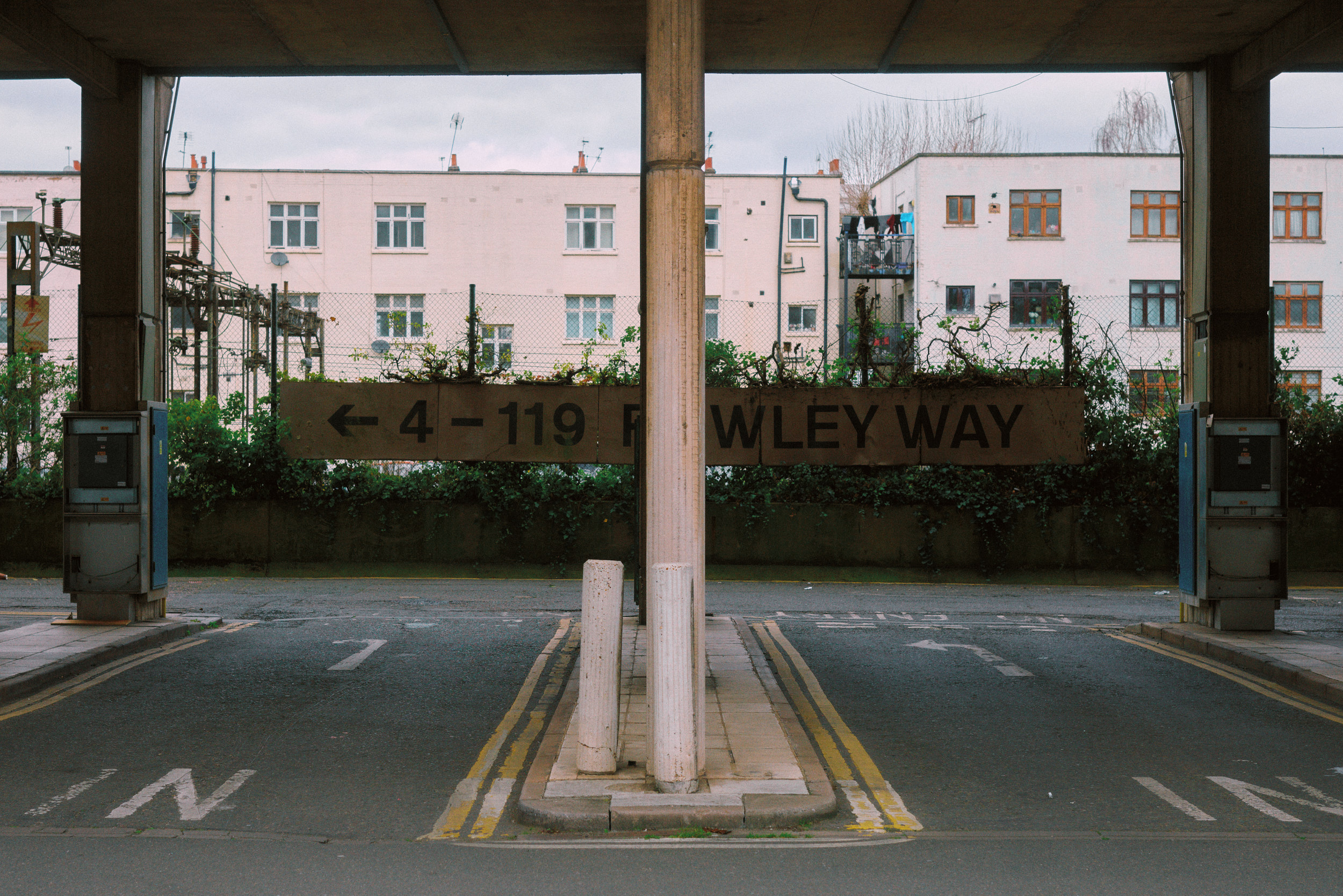 Architekturfotografie der Wohnterrassen am Alexandra Road Park London