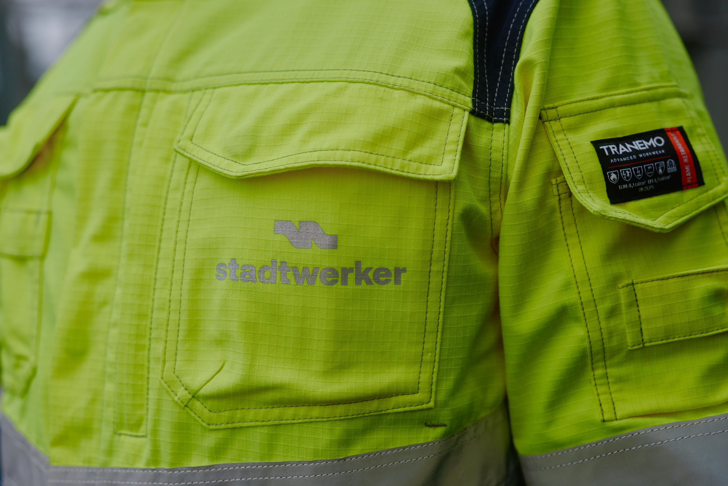 Team portrait in industrial environment photographed for corporate communication