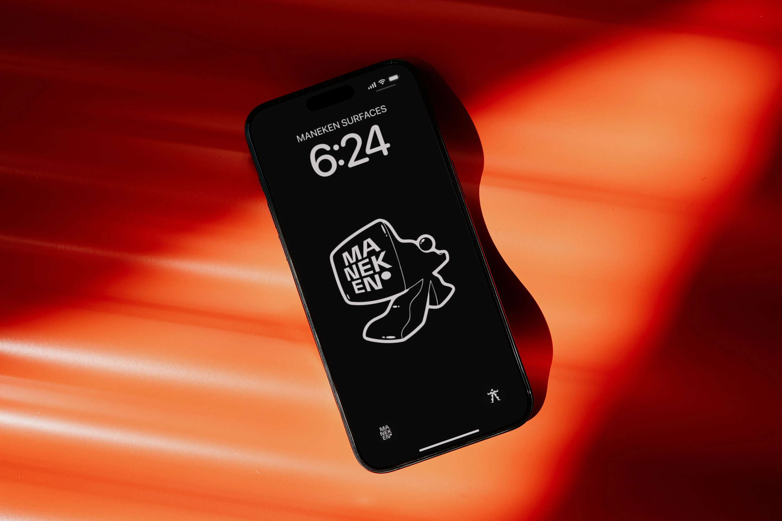 iPhone mockup photographed for realistic app and branding presentation